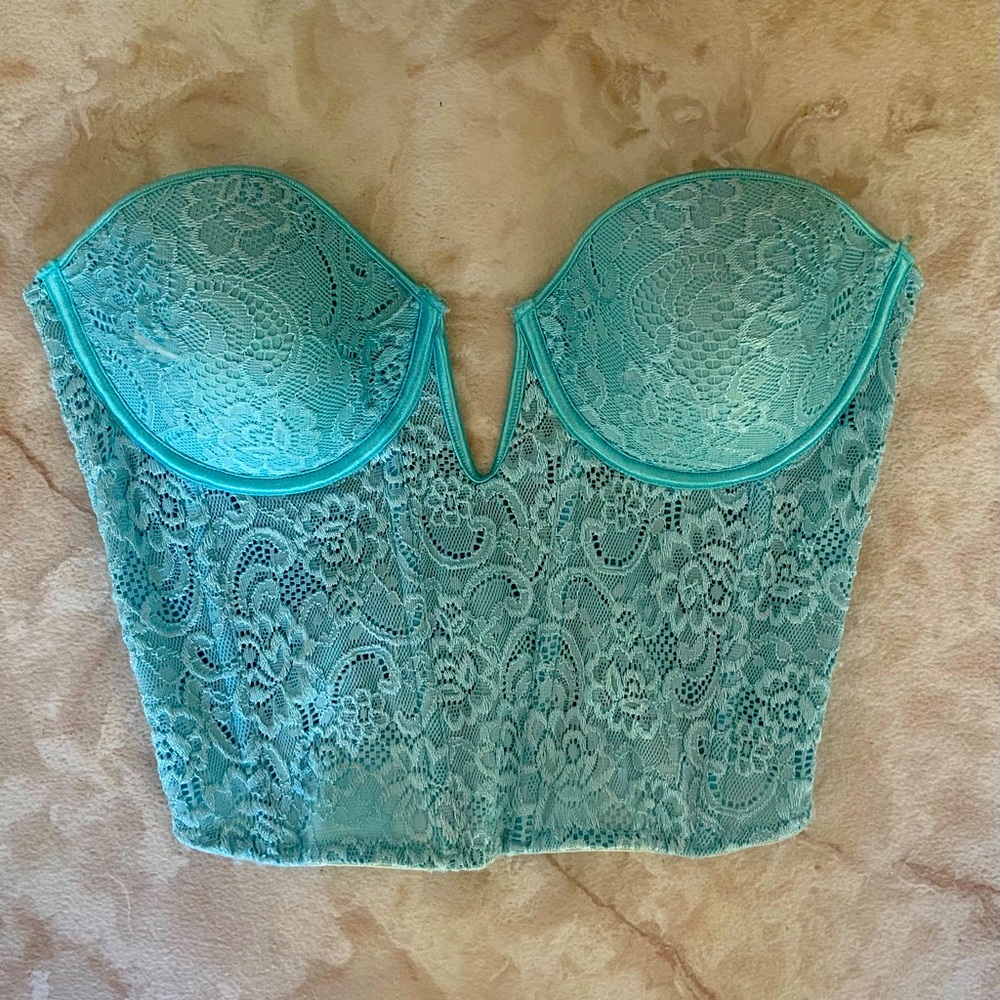 blue corset top size 38B